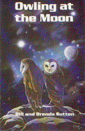 Cover of Owling at the Moon - Two white-faced owls under the full mon